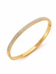 Anti-Tarnish Gold Double Pave Crystal Bracelet