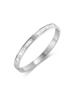 Anti-Tarnish Silver Mother-of-Pearl Bracelet