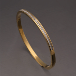 Anti-Tarnish Gold Baguette Tennis Bracelet