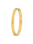 Anti-Tarnish Gold Studded Crystal Bracelet