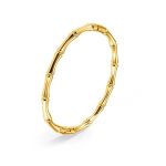 Orbit Bling Anti-Tarnish Gold Bamboo Segment Bracelet