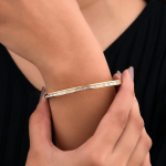 Gold Gilded Baguette Crystal Bracelet