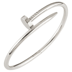 Anti-Tarnish Silver Nail Statement Bracelet