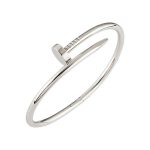 Anti-Tarnish Silver Nail Statement Bracelet