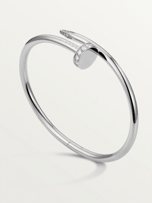 Elegance Silver Crystal Nail Bracelet