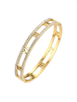 Roman Numeral Crystal Bracelet Gold