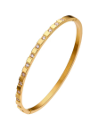 Gold Crystal Stacking Bangle Bracelet