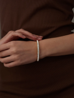 Anti-Tarnish Gold Double Pave Crystal Bracelet