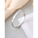 Orbit Bling Anti-Tarnish Silver Heart & Crystal Bracelet