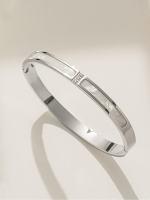 Anti-Tarnish Silver Mother-of-Pearl Bracelet