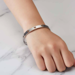 Anti-Tarnish Silver Cut-Out Heart Bracelet