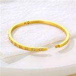 Gold Crystal Stacking Bangle Bracelet