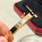 Anti-Tarnish Gold Studded Crystal Bracelet