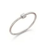 Anti-Tarnish Silver Barrel Bracelet