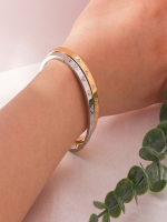 Anti-Tarnish Crystal Heart Gold Bracelet
