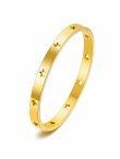Anti-Tarnish Gold Cut-Out Star Bracelet