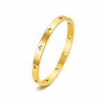 Anti-Tarnish Gold Cut-Out Star Bracelet