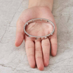 Anti-Tarnish Silver Cut-Out Heart Bracelet