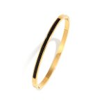 Anti-Tarnish Gold & Black Crystal Bracelet