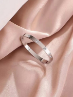 Orbit Bling Anti-Tarnish Silver Studded Crystal Bracelet