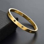 Anti-Tarnish Gold Cut-Out Star Bracelet