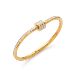 Anti-Tarnish Gold Barrel Bracelet
