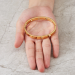 Anti-Tarnish Gold Cut-Out Heart Bracelet