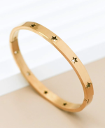 Anti-Tarnish Gold Cut-Out Star Bracelet
