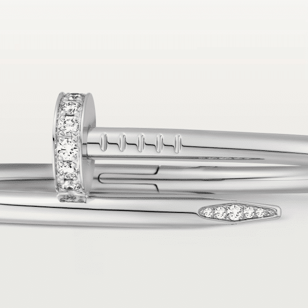 Elegance Silver Crystal Nail Bracelet