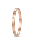 Anti-Tarnish Rose Gold Studded Crystal Bracelet