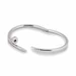 Elegance Silver Crystal Nail Bracelet