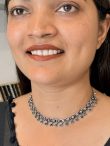 Oxidised Silver Traditional Ghungroo Charm Choker Necklace for Women