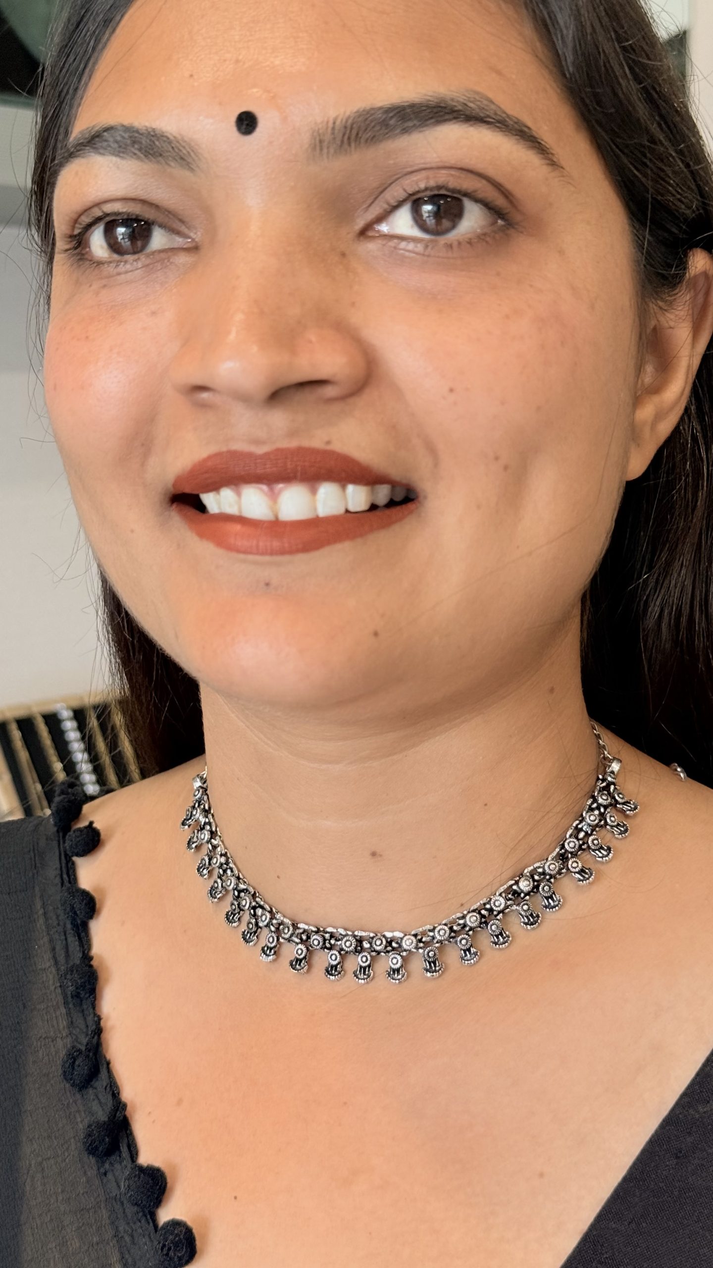 Oxidised Silver Traditional Ghungroo Charm Choker Necklace for Women