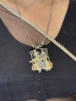 Radha Krishna Jhula Dual-Tone Pendant Necklace for Women