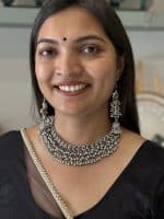 Oxidised Silver Ghungroo Choker Necklace Set with Long Jhumka Earrings for Women